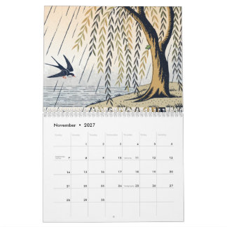 Calendrier Hanafuda Twelve Months of Japan Woodblock Art