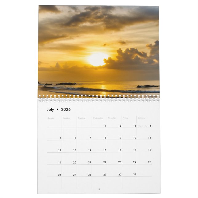 Calendrier Harmony Calendar – Customized with Nature & Peace (Jul 2026)