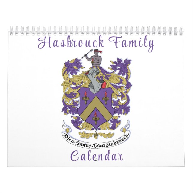 Calendrier Hasbrouck Family Wall Calendar 2023 (Protection)