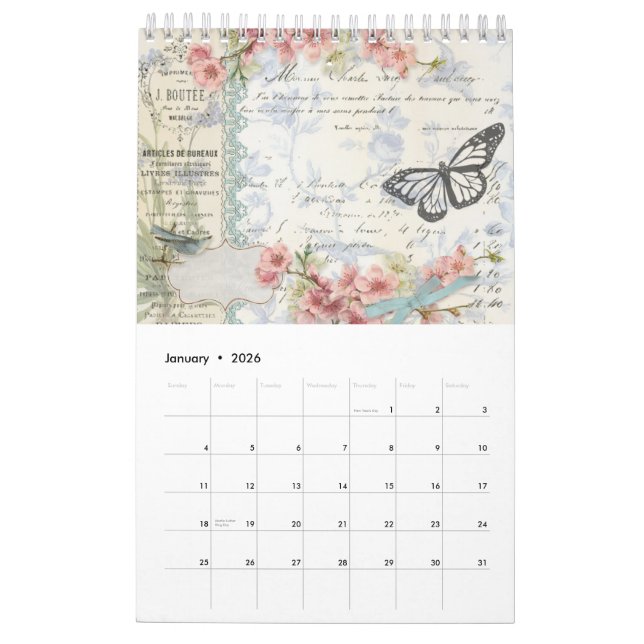 Calendrier hellosusan Designs 12 Month Calendar 2026 (Jan 2026)