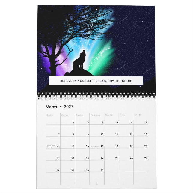 Calendrier Heure de minuit (Mar 2027)