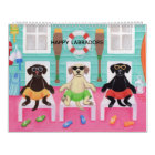 Calendrier heureux 2018 de la vie d'amusement de