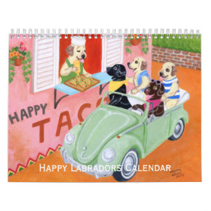 Calendrier heureux de Labradors C 2018