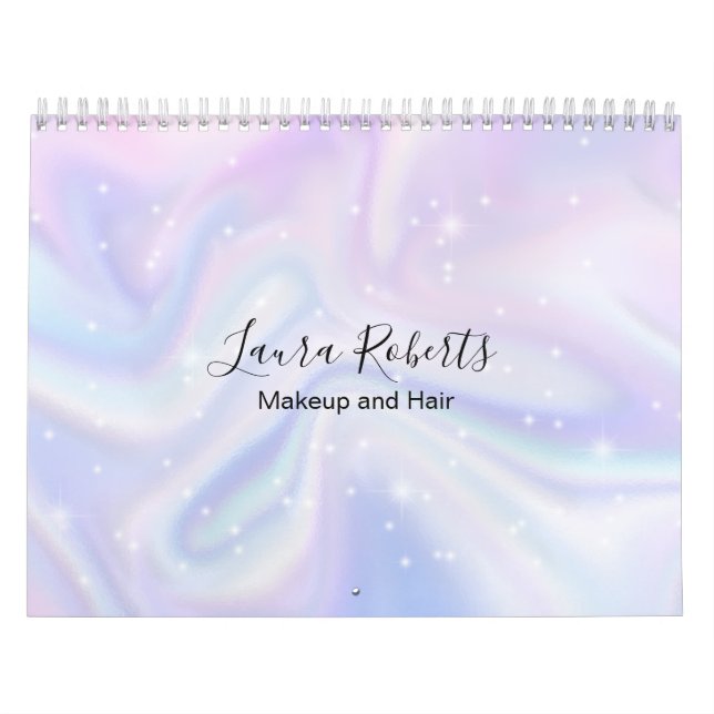 Calendrier Hologramme Arrière - plan Neon Overlay (Protection)