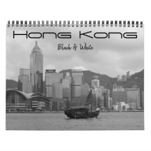 Calendrier Hong Kong noir & blanc 2026