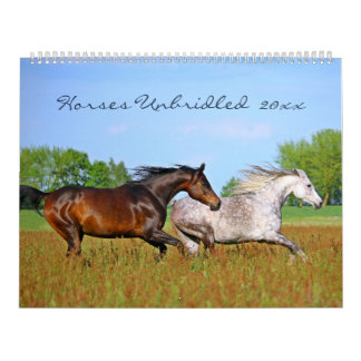 Calendrier Horses Unbridled Wildlife Photography Custom Year