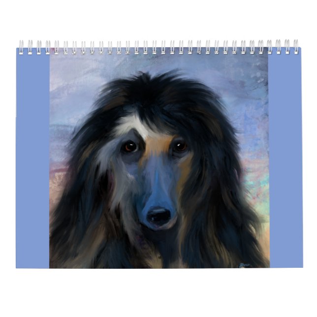 Calendrier Hound afghan 2025 (Dos)