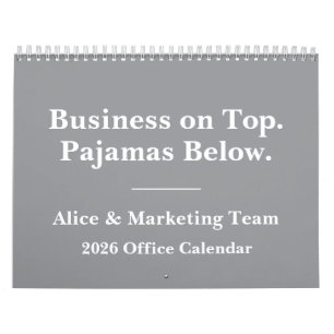 Calendrier Humour de bureau amusant pour le travail à distanc
