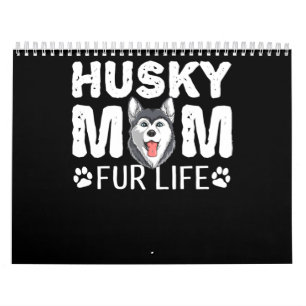 Calendrier Husky maman   Funny dog day
