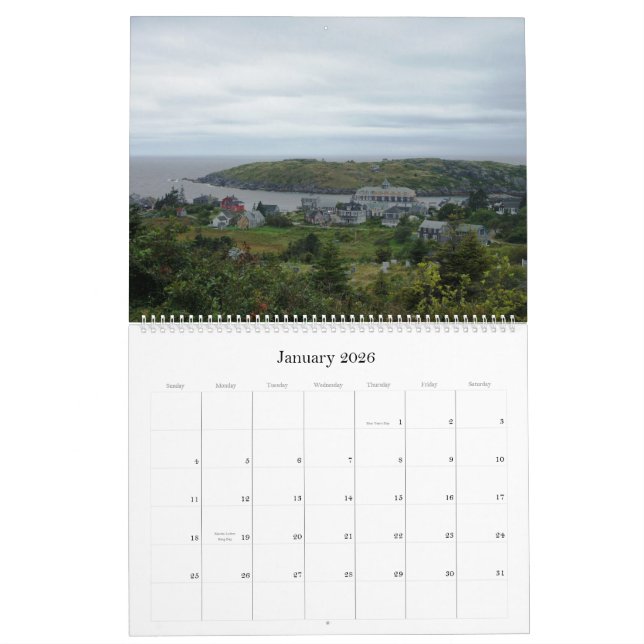 Calendrier Île de Monhegan, ME2011Photography par… (Jan 2026)