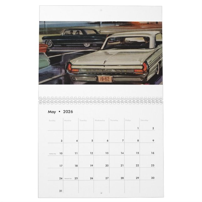 Calendrier Illustrated Cars & Folks 2021 (Mai 2026)