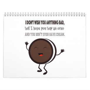 Calendrier Illustration avec une citation au sujet d'Oreo
