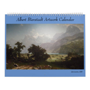 Calendrier Illustration d'Albert Bierstadt