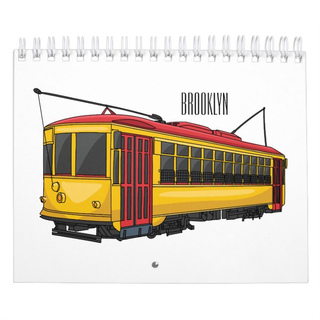 Calendrier Illustration de dessin sur les transports (Protection)