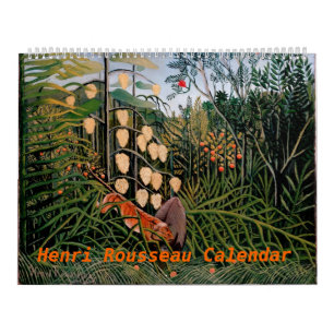 Calendrier Illustration de Henri Rousseau