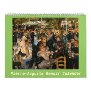 Calendrier Illustration de Pierre-Auguste Renoir