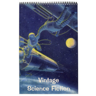 Calendrier Illustrations de science-fiction vintage, Sci-Fi r