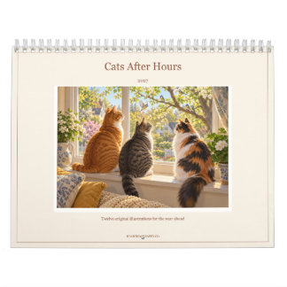 Calendrier illustré de chats après les heures 2027