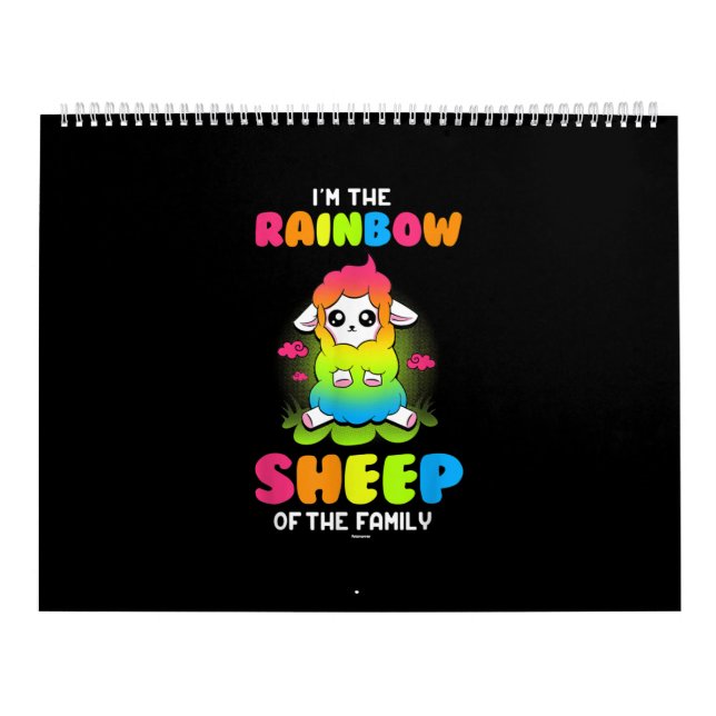 Calendrier Im rainbow brebis de famille | Mignonne conception (Protection)