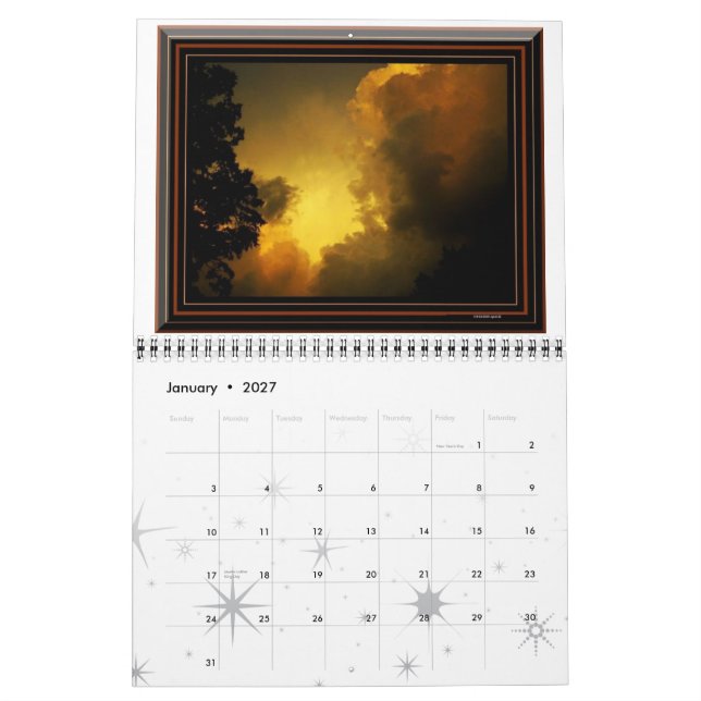 Calendrier Images changées par A. Higney Calendar (Jan 2027)