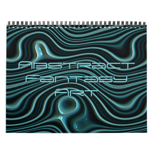 Calendrier Imaginaire funky Waves 3D Design d'art moderne
