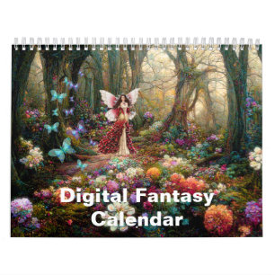 Calendrier Imaginaire numérique peinture Abstraite Art 2025