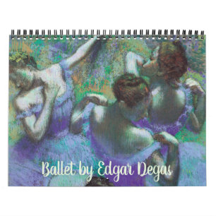 Calendrier Impressionnisme vintage Ballet Art par Edgar Degas
