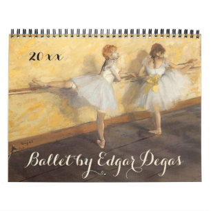 Calendrier Impressionnisme vintage Ballet Art par Edgar Degas