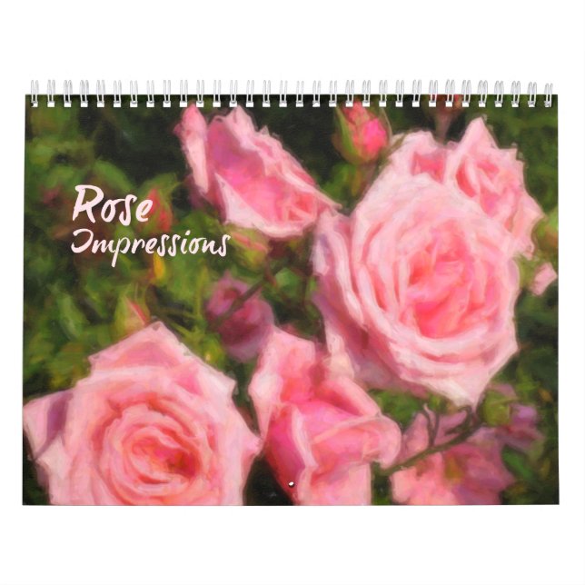 Calendrier Impressions roses Art Floral (Protection)