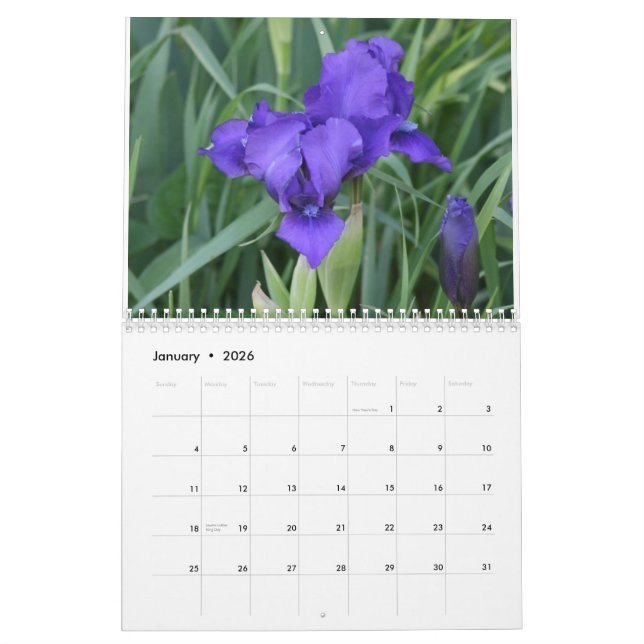 Calendrier imprimé par coutume (Jan 2026)