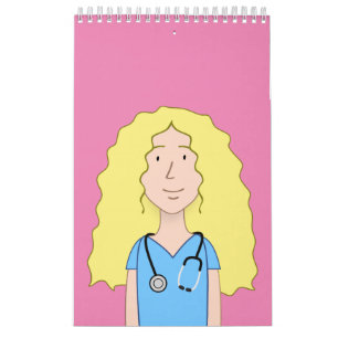 Calendrier Infirmière blonde