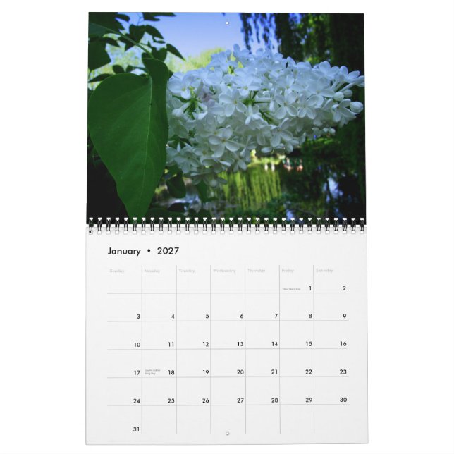 Calendrier Inspiration : Giverny, domicile de Claude Monnet (Jan 2027)