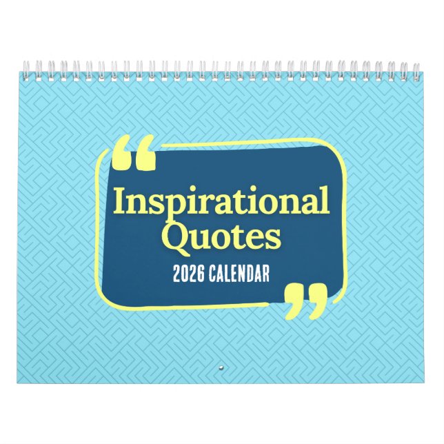 Calendrier Inspirational Quotes 2026 Calendar (Protection)