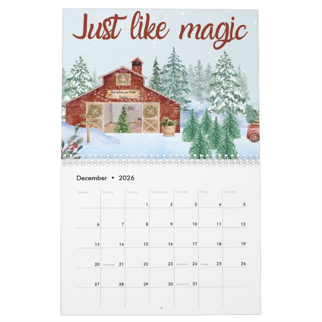 Calendrier inspiré par Taylor (Dec 2026)