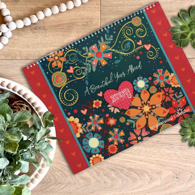 Calendrier Inspirivity Beautiful Year Inspiring Quotes Art (Créateur téléchargé)