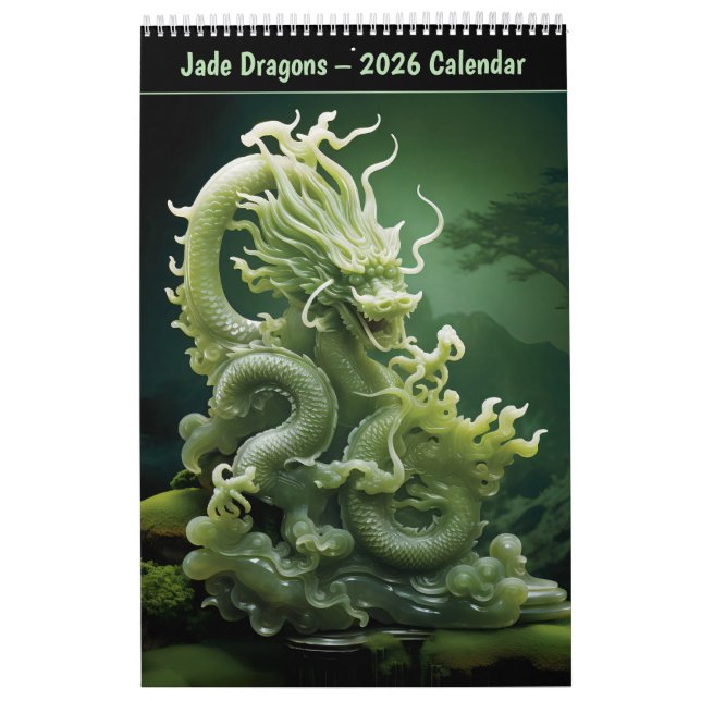 Calendrier Jade Dragons – 2026 Calendar (Protection)