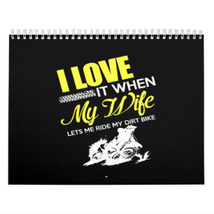 Calendrier j'adore quand ma femme me laisse monter mon vélo 