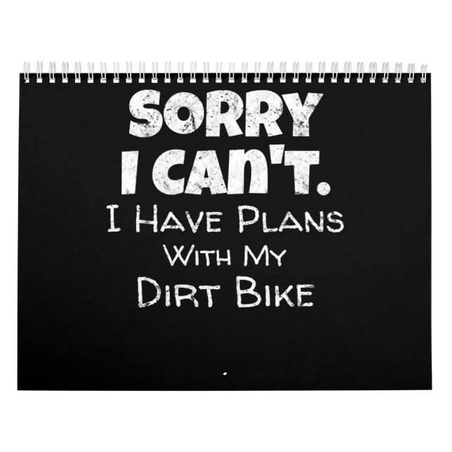 Calendrier J'Ai Des Plans Avec Mon Cadeau De Vélo De Chemin (Protection)
