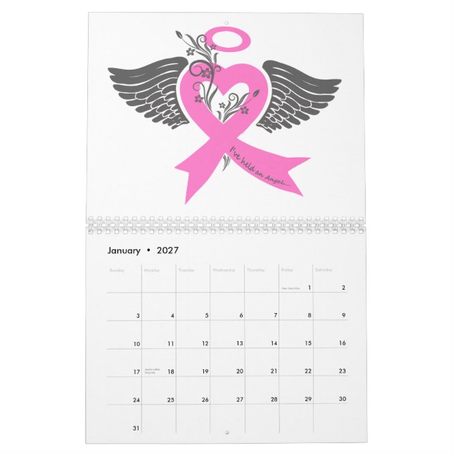 Calendrier J'ai eu un Ange (Cancer du sein) (Jan 2027)