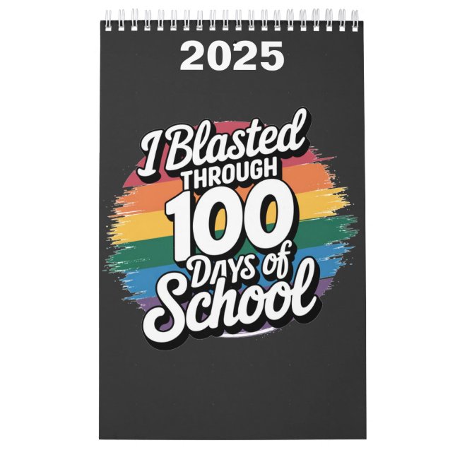 Calendrier J'ai soufflé pendant 100 jours de l'école Arc-en-c (Protection)