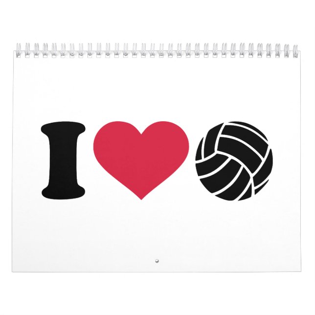 Calendrier J'aime le volleyball (Protection)