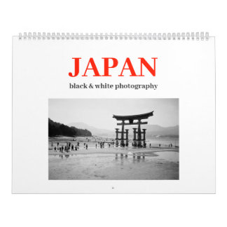 Calendrier Japon : Photographie noir et blanc 2026