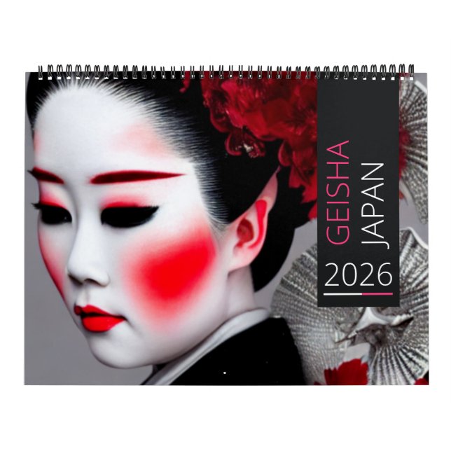 Calendrier japonais Geisha (Protection)