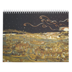 Calendrier japonais vintage