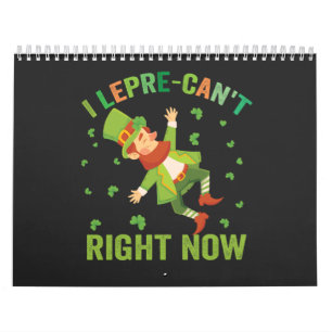 Calendrier J'apprends-ne pas en ce moment drôle Saint Patrick