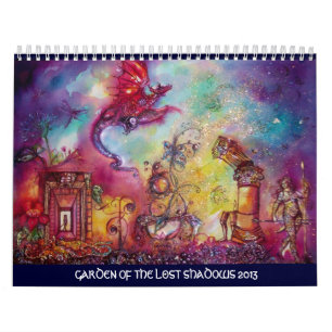 CALENDRIER JARDIN DES OMBRES PERDUES -DRAGON ROUGE VOL 2013