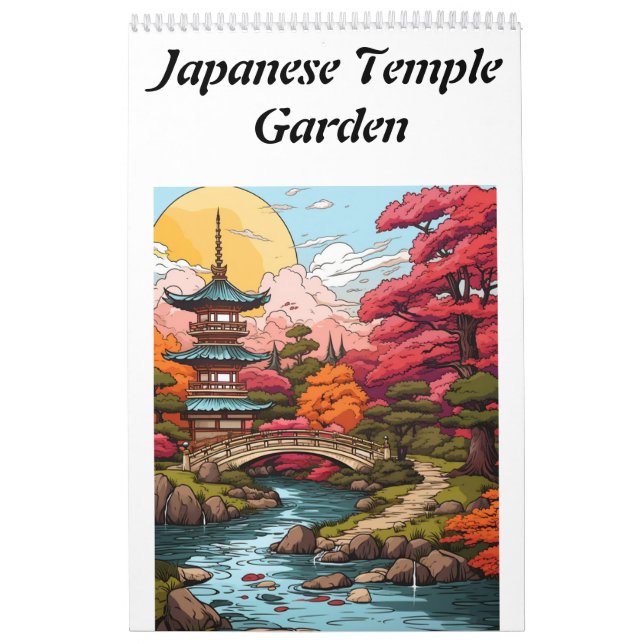Calendrier Jardin japonais du Temple (Protection)