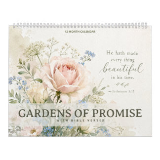 Calendrier Jardins de Promesse - Avec Versets Bibl