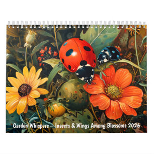 Calendrier Jardins qui murmurent – Insectes et ailes parmi le
