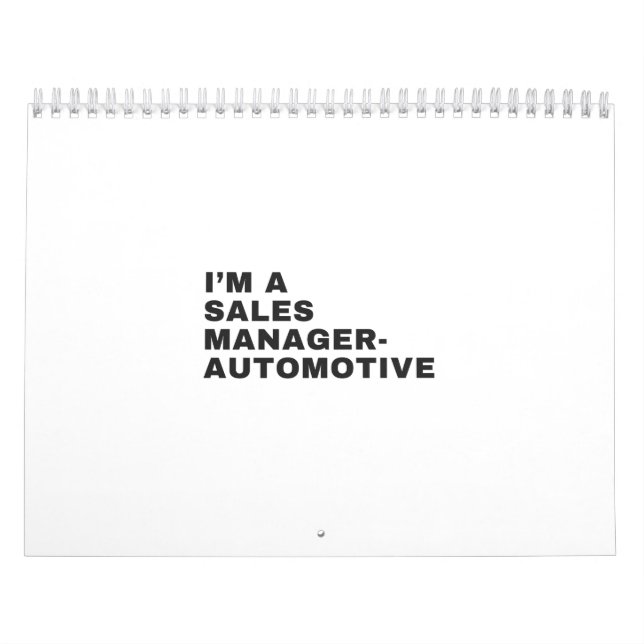 CALENDRIER JE SUIS UN GESTIONNAIRE DE VENTES-AUTOMOBILE (Protection)